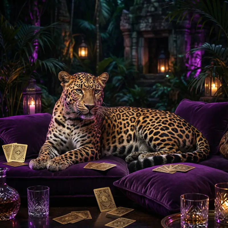 Leopardo elegante - Bacará Juegos de Poker